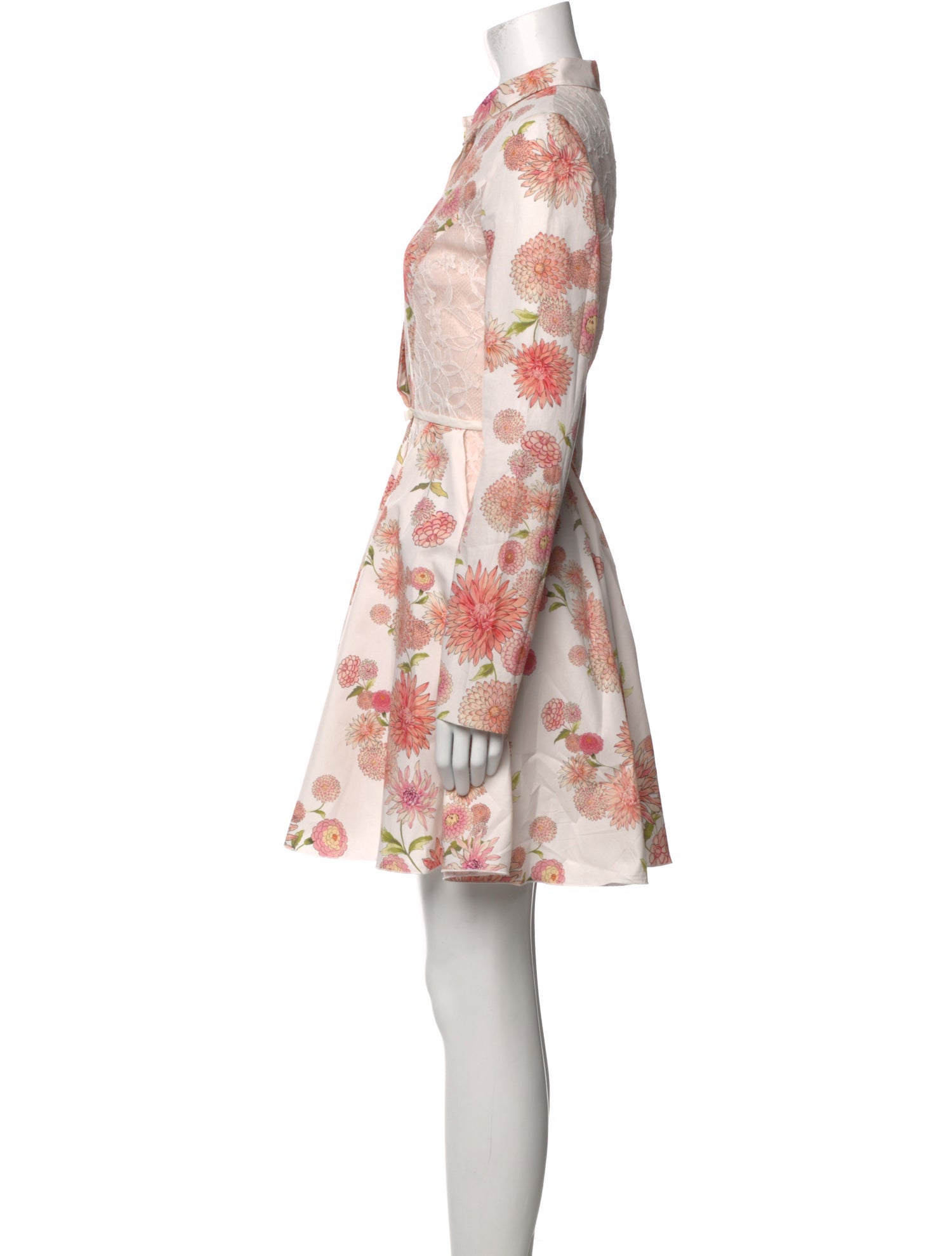Giambattista Valli Floral Print Mini Dress