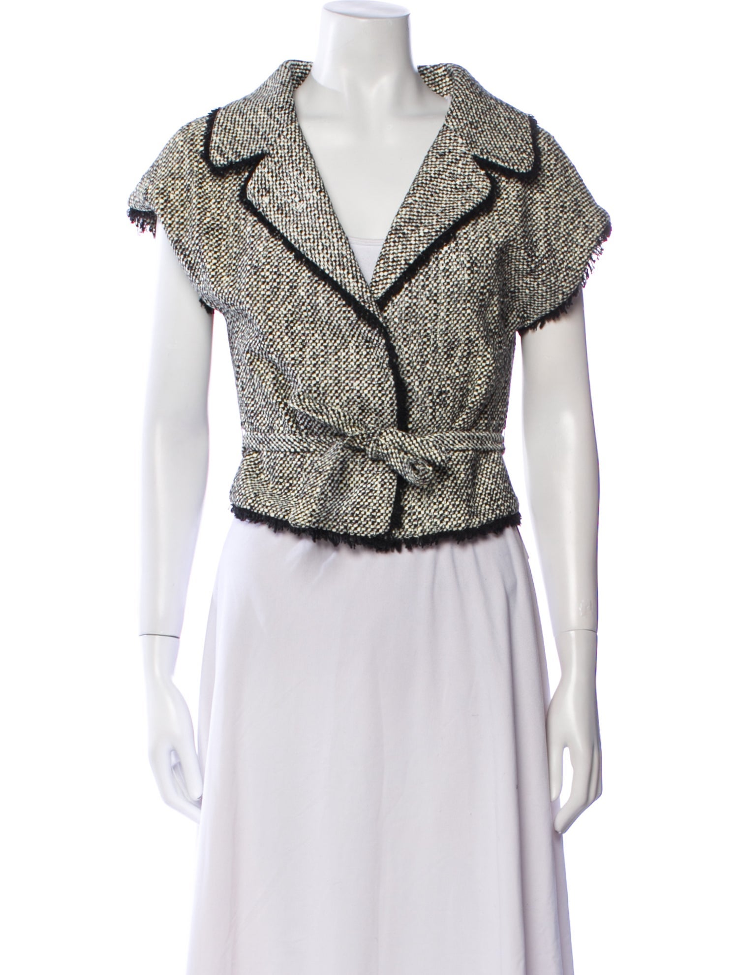 Giambattista Valli Houndstooth Print Jacket