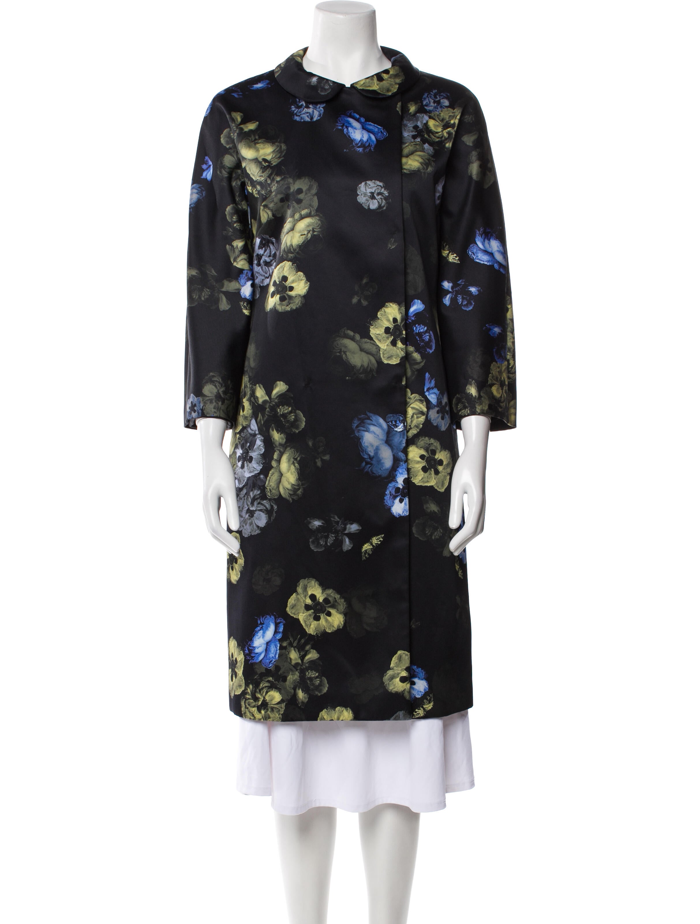 Giambattista Valli Floral Print Coat