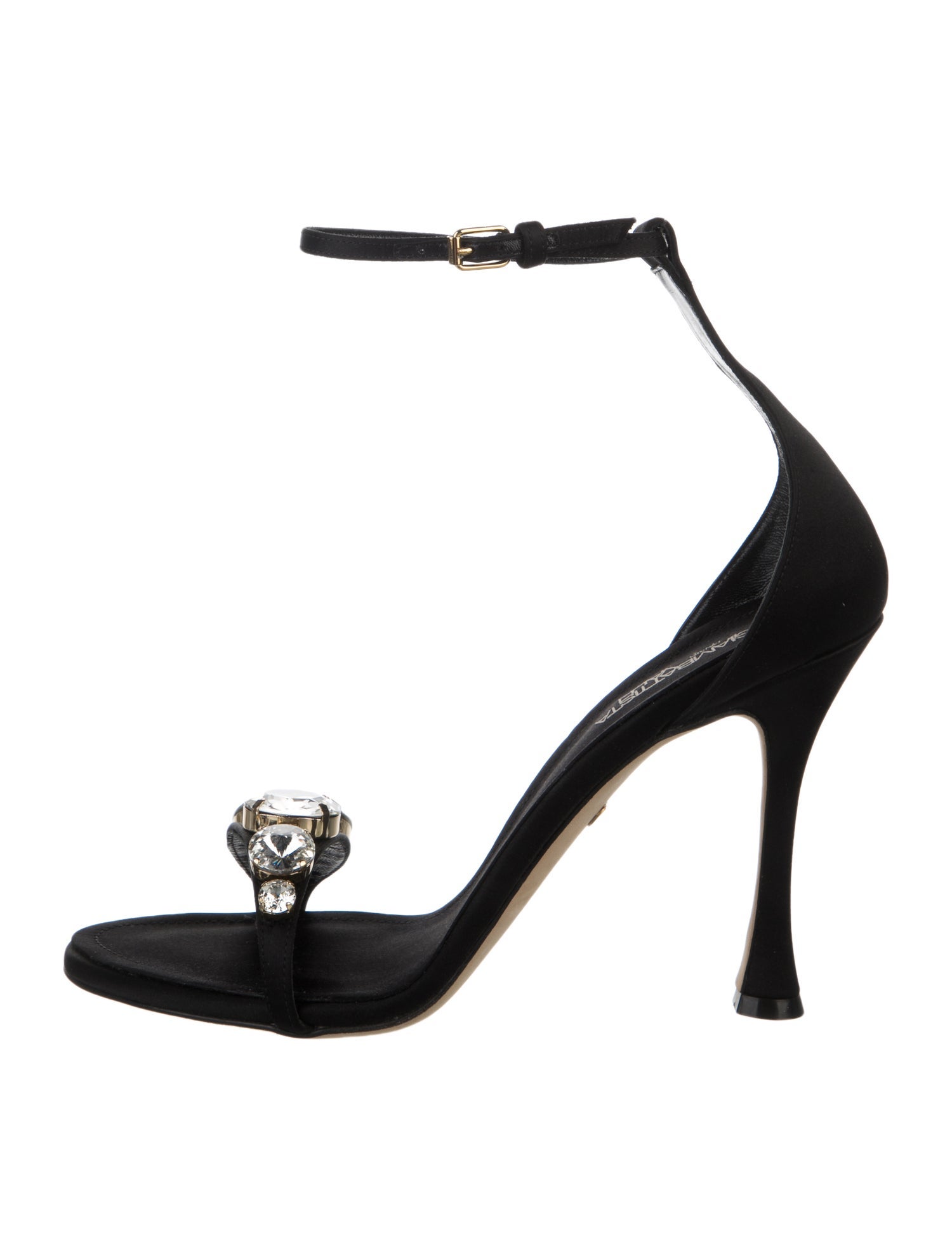 Giambattista Valli Satin Slingback Sandals