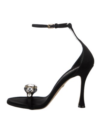 Giambattista Valli Satin Slingback Sandals