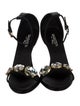 Giambattista Valli Satin Slingback Sandals