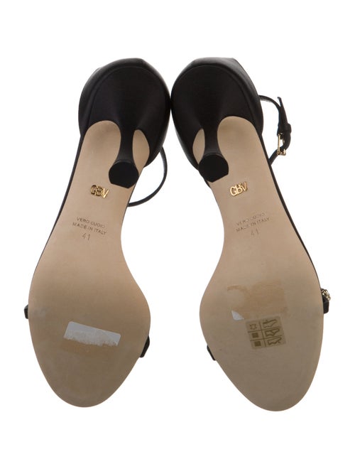 Giambattista Valli Satin Slingback Sandals