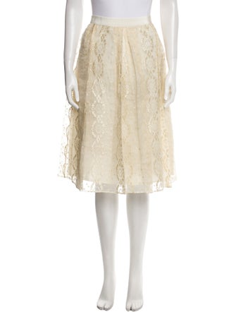 Giambattista Valli Silk Knee-Length Skirt