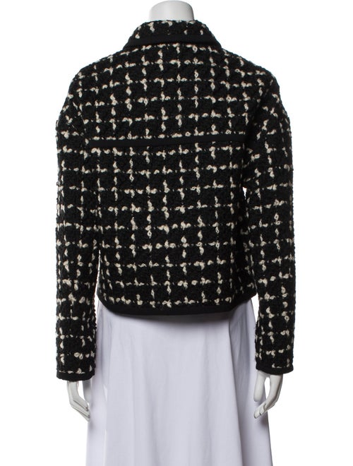 Giambattista Valli Virgin Wool Plaid Print Evening Jacket