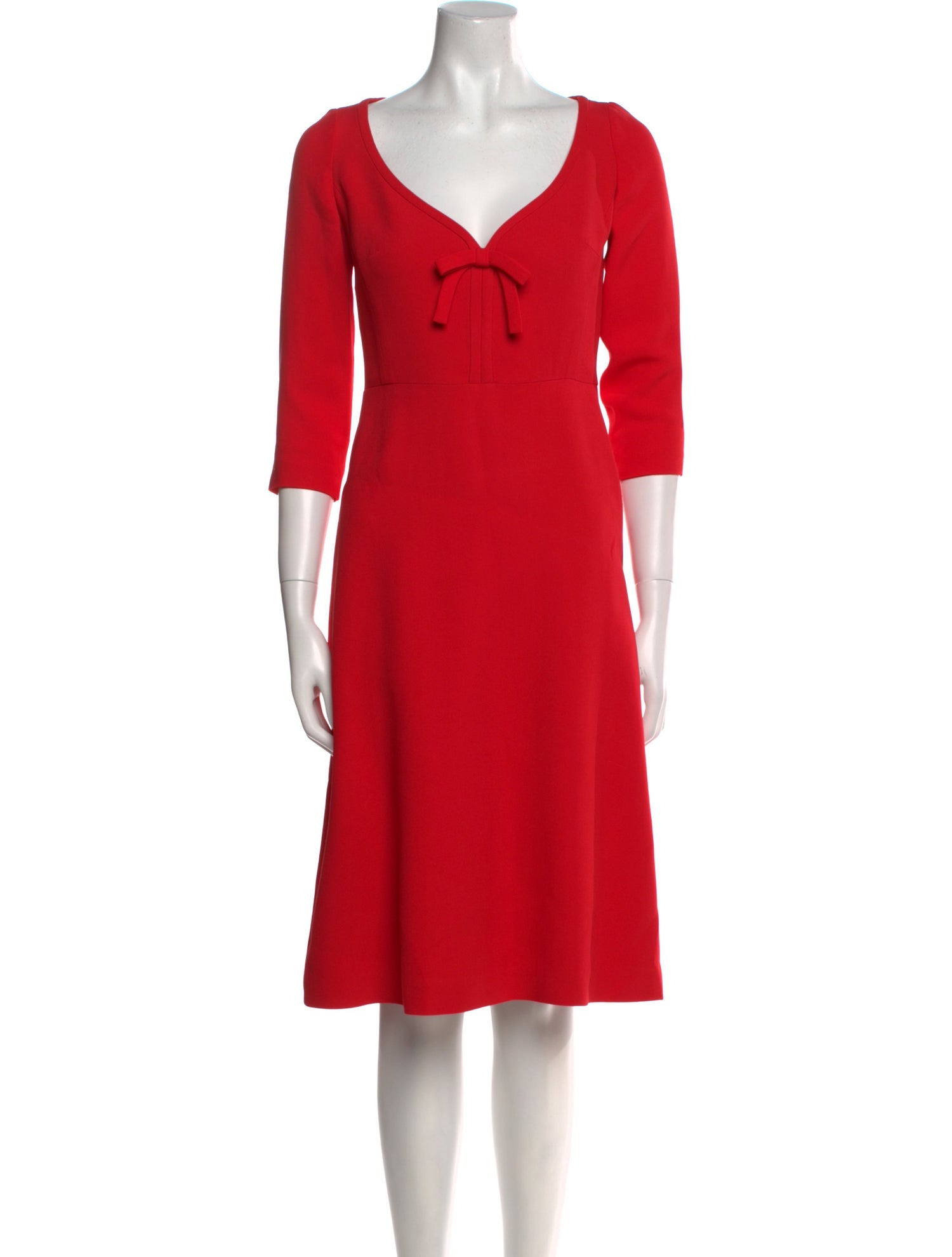 Giambattista Valli V-Neck Midi Length Dress