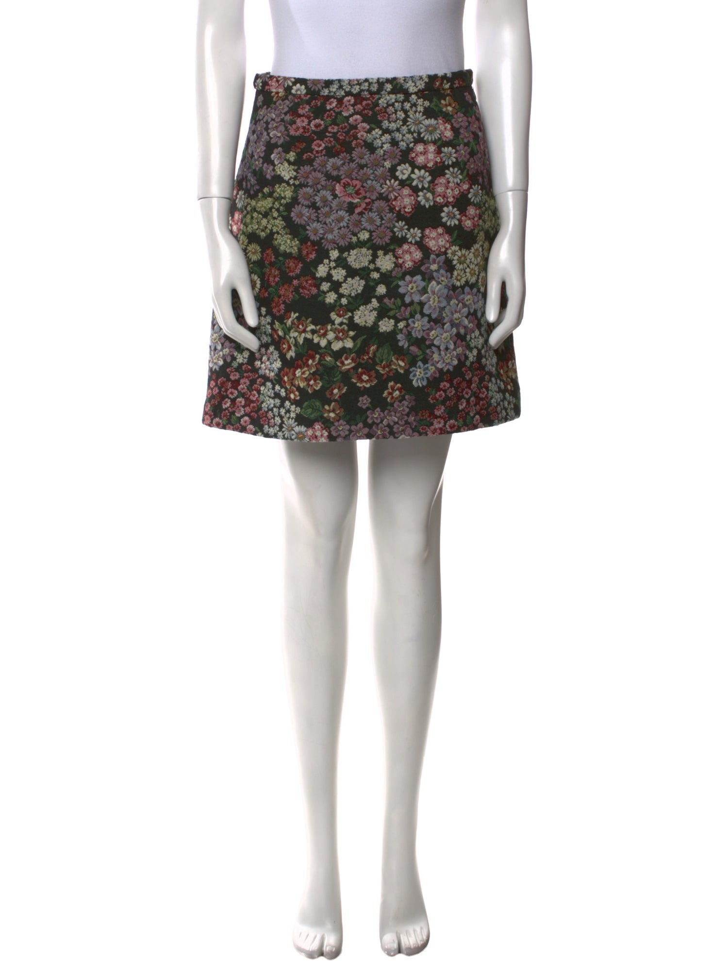 Giambattista Valli Floral Print Mini Skirt