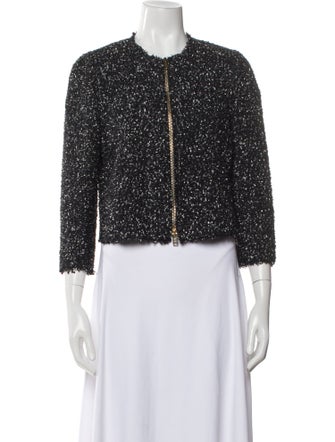 Giambattista Valli Tweed Pattern Evening Jacket