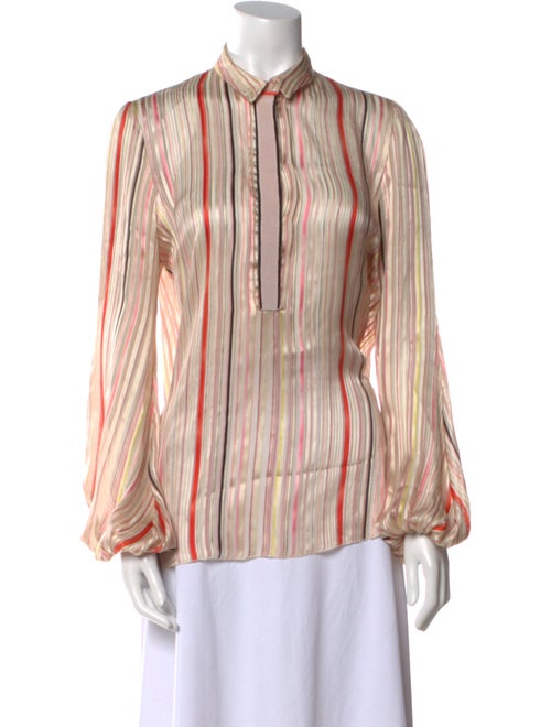 Giambattista Valli Silk Striped Polo