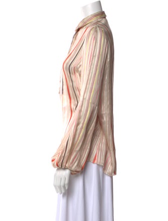 Giambattista Valli Silk Striped Polo