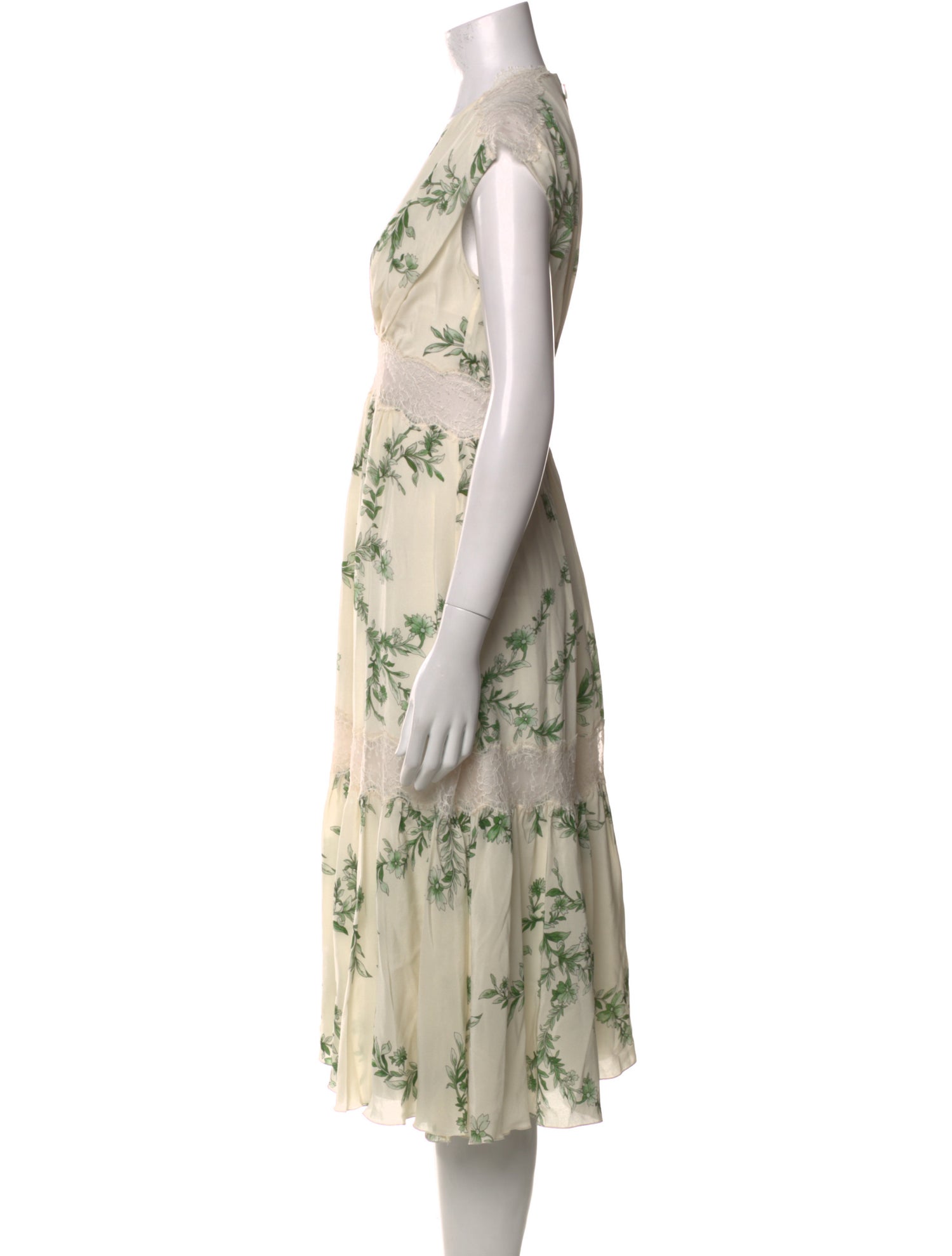 Giambattista Valli Silk Midi Length Dress