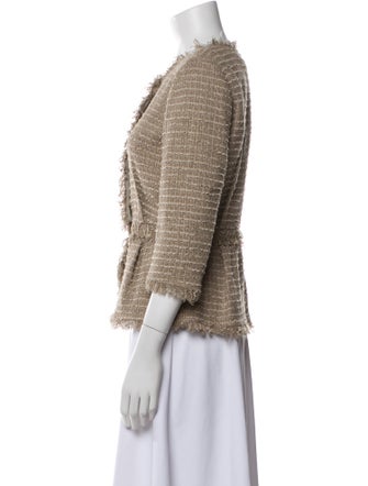 Giambattista Valli Tweed Pattern Evening Jacket