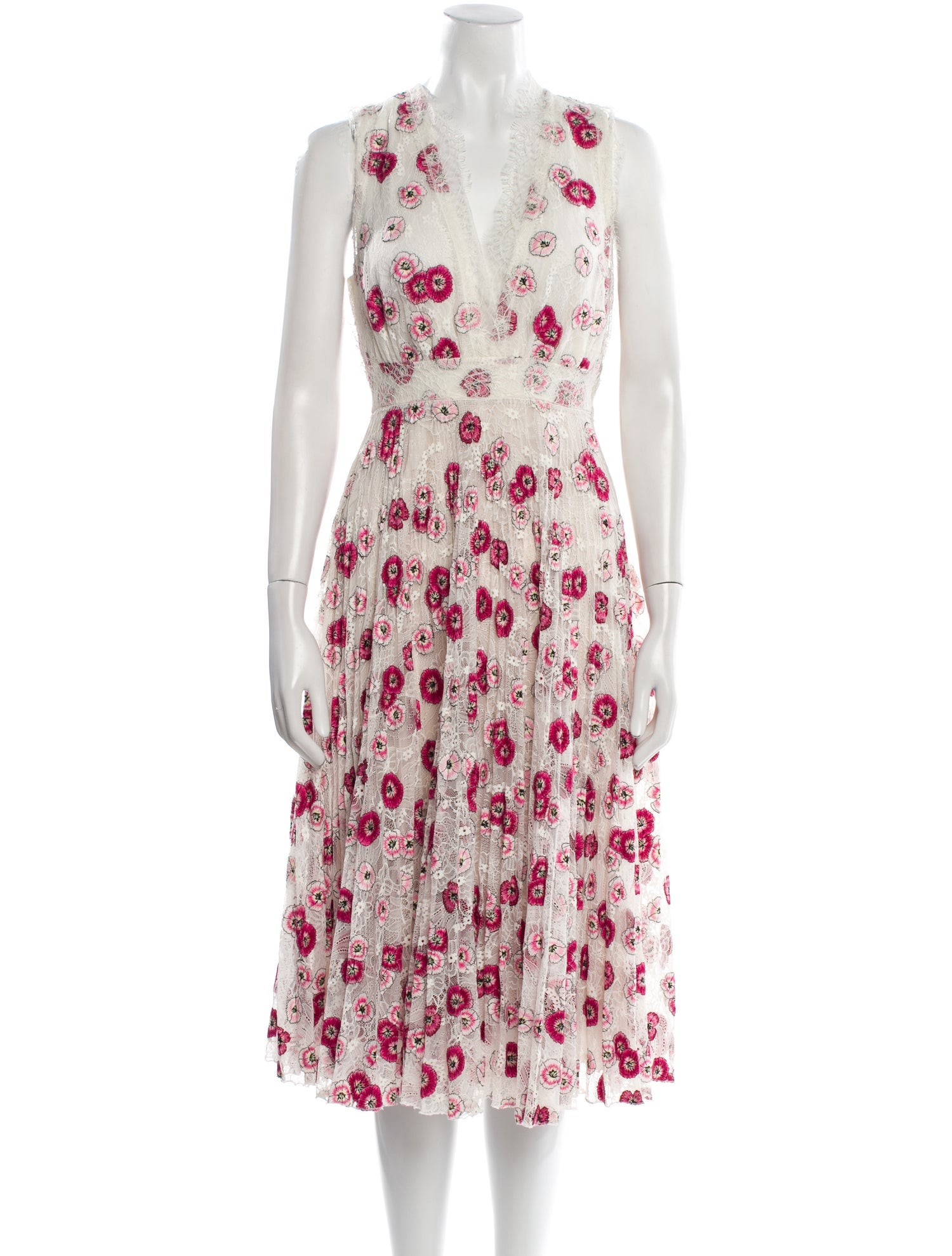 Giambattista Valli Floral Print Midi Length Dress