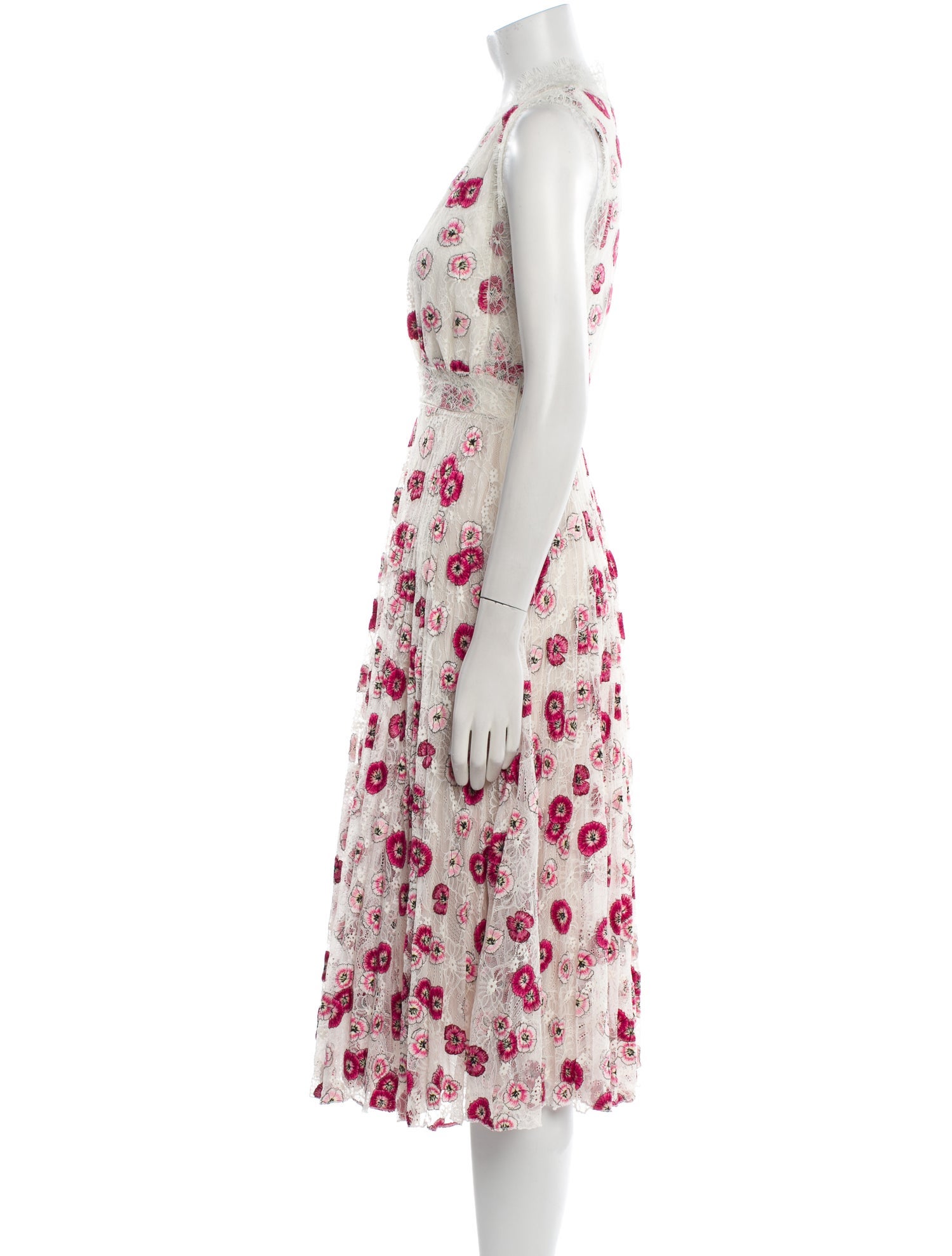 Giambattista Valli Floral Print Midi Length Dress