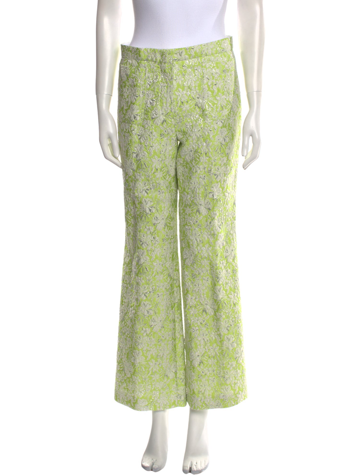 Giambattista Valli Floral Print Wide Leg Pants