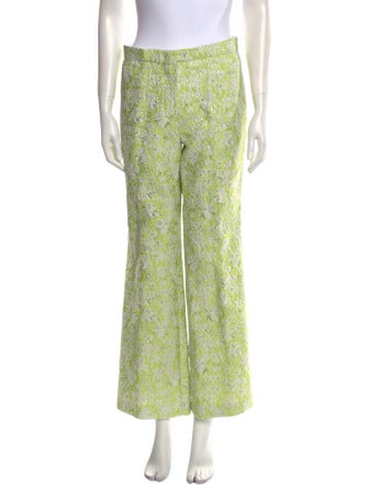 Giambattista Valli Floral Print Wide Leg Pants