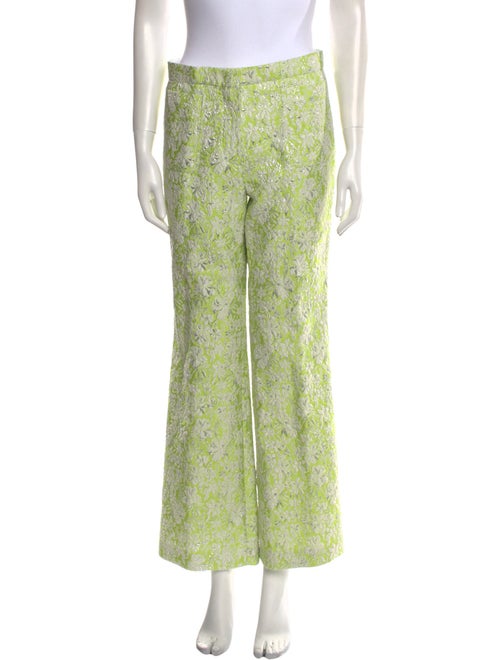 Giambattista Valli Floral Print Wide Leg Pants