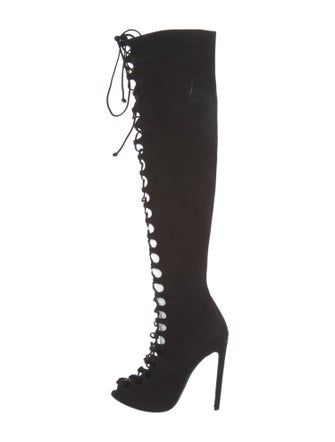 Giambattista Valli Suede Lace-Up Boots