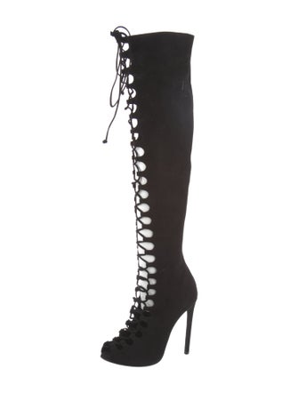 Giambattista Valli Suede Lace-Up Boots