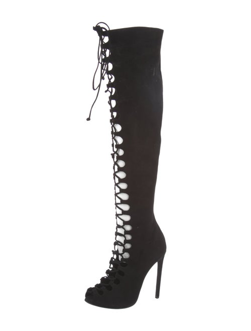 Giambattista Valli Suede Lace-Up Boots