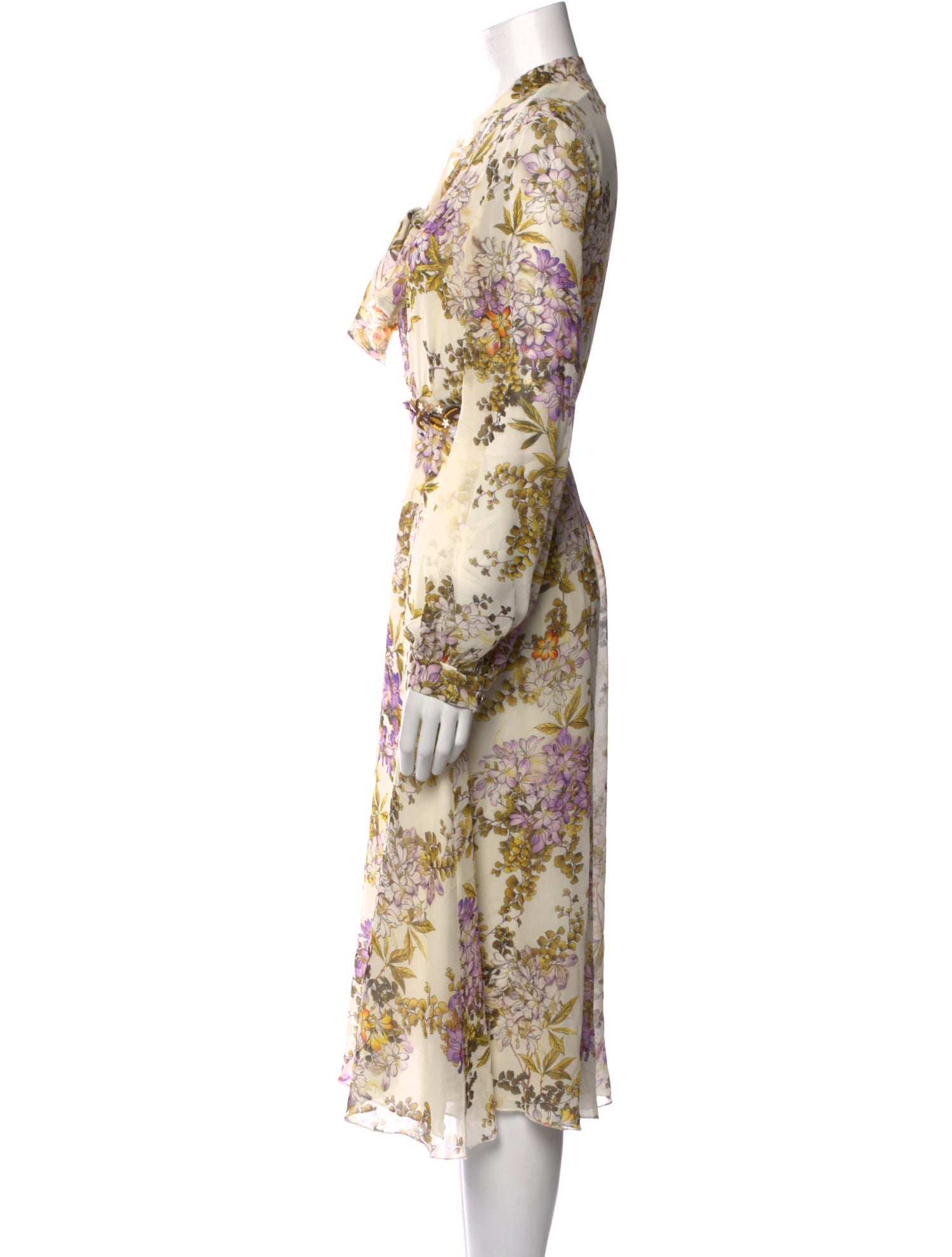 Giambattista Valli Floral Print Midi Length Dress