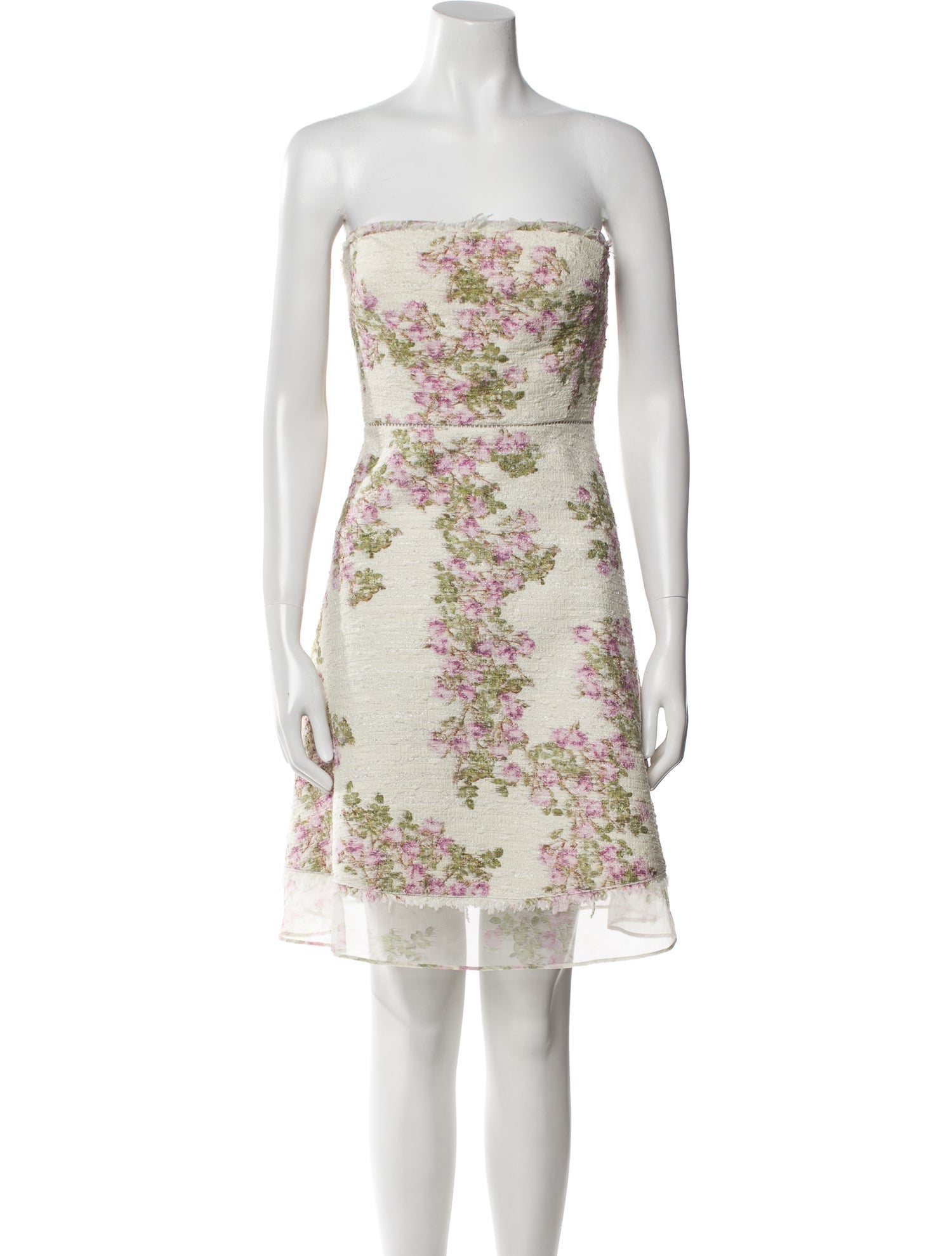 Giambattista Valli Floral Print Mini Dress