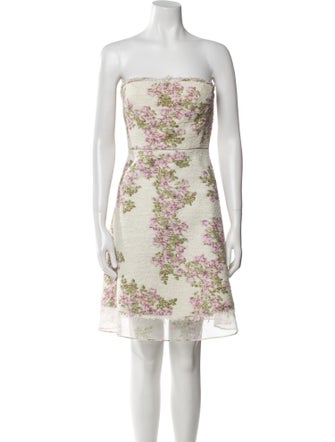 Giambattista Valli Floral Print Mini Dress