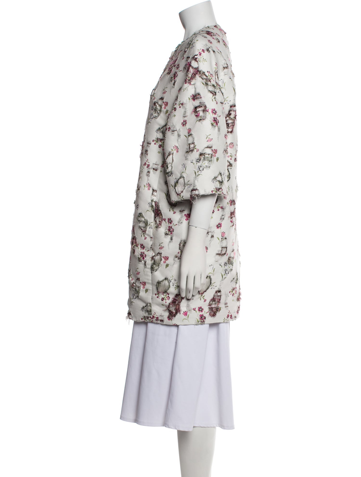 Giambattista Valli Floral Print Coat