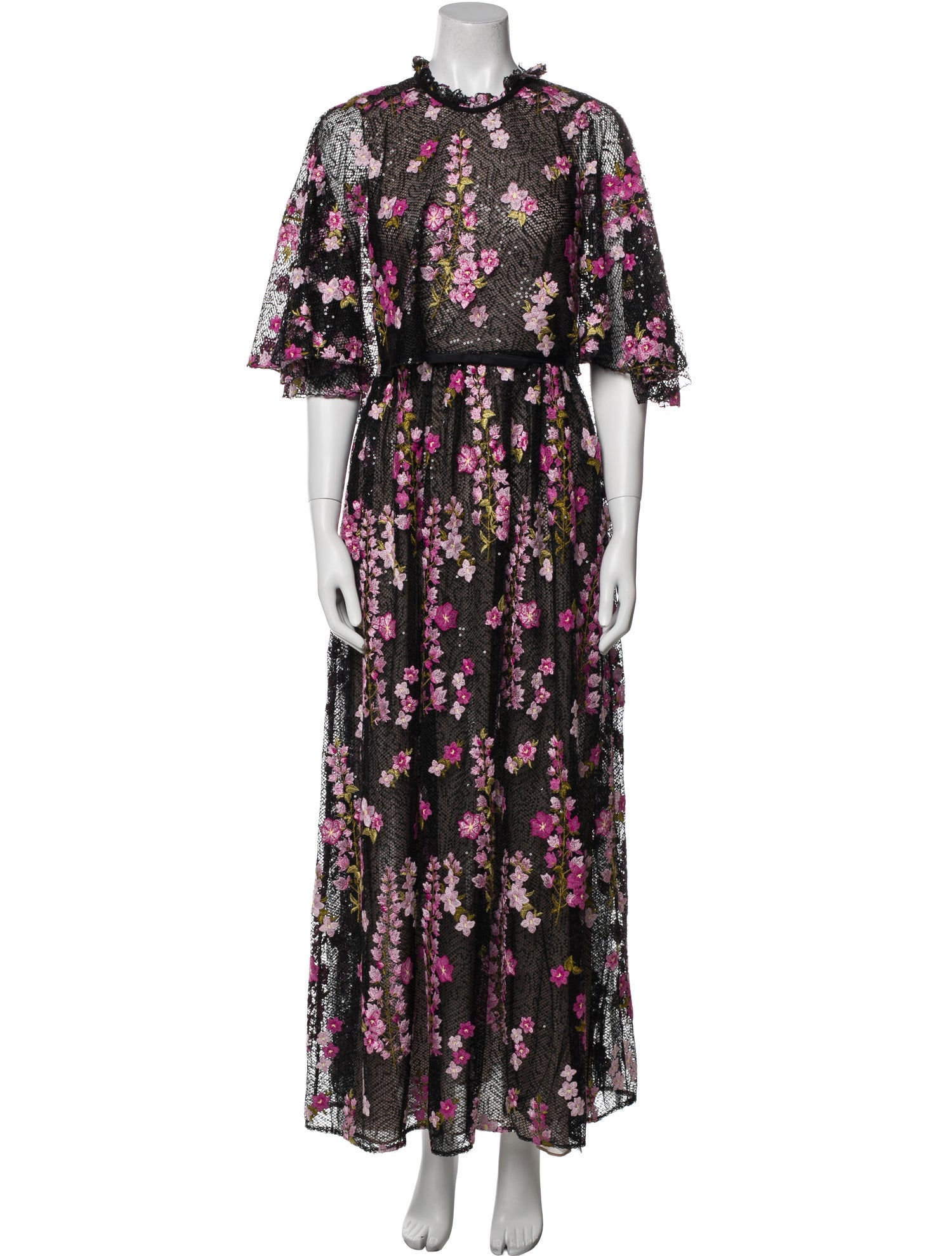 Giambattista Valli Floral Print Long Dress