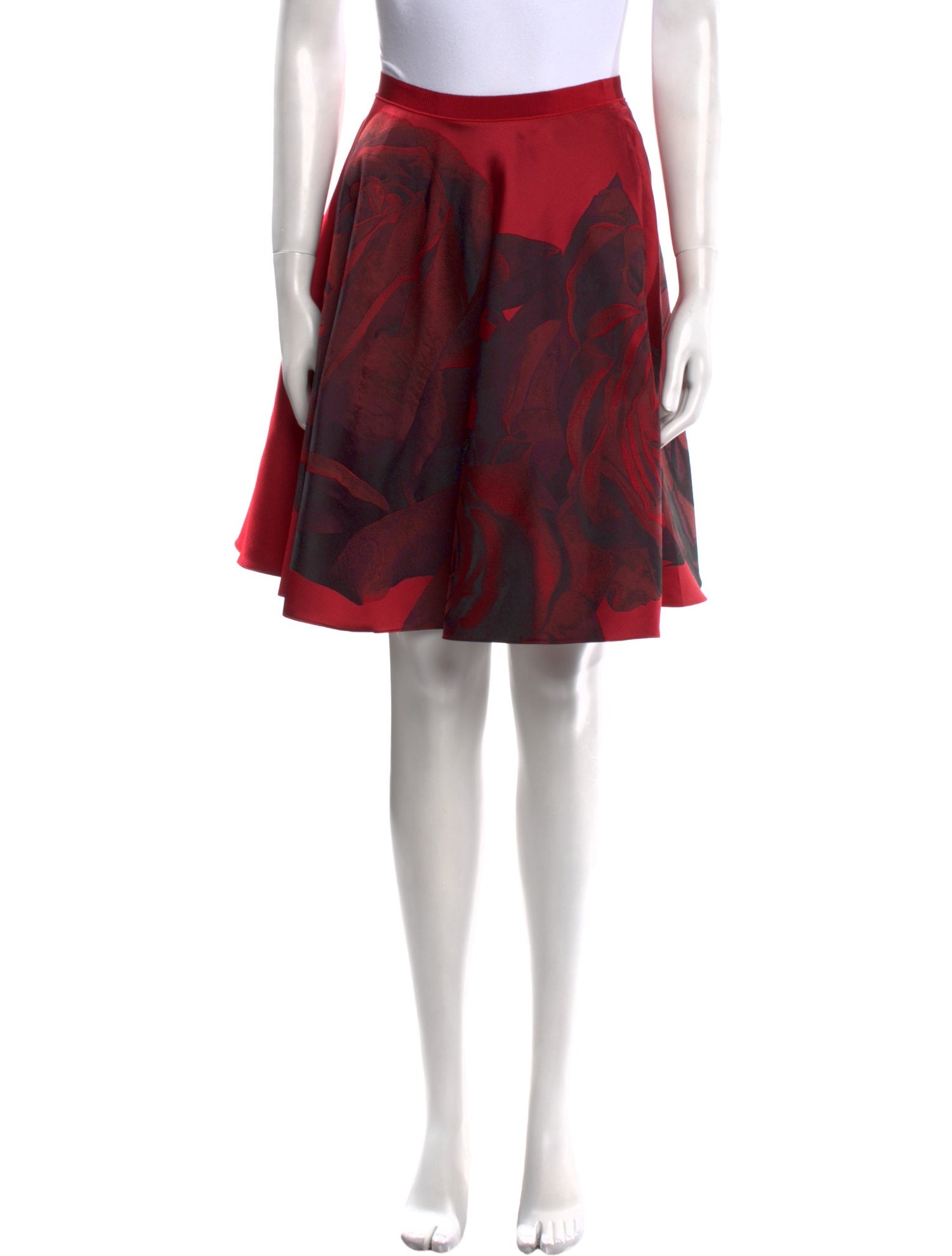 Giambattista Valli Floral Print Knee-Length Skirt