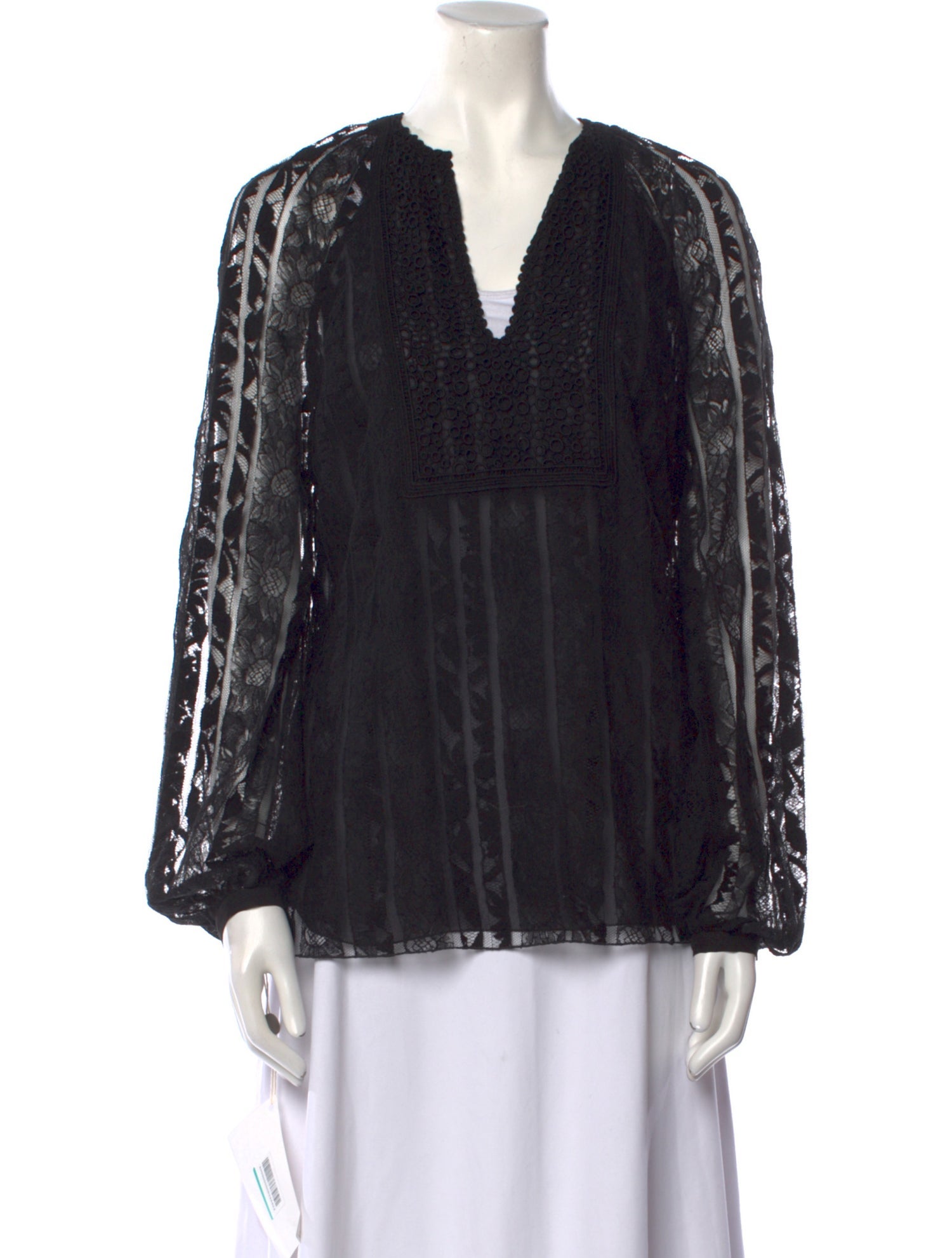 Giambattista Valli Wool Lace Pattern Blouse