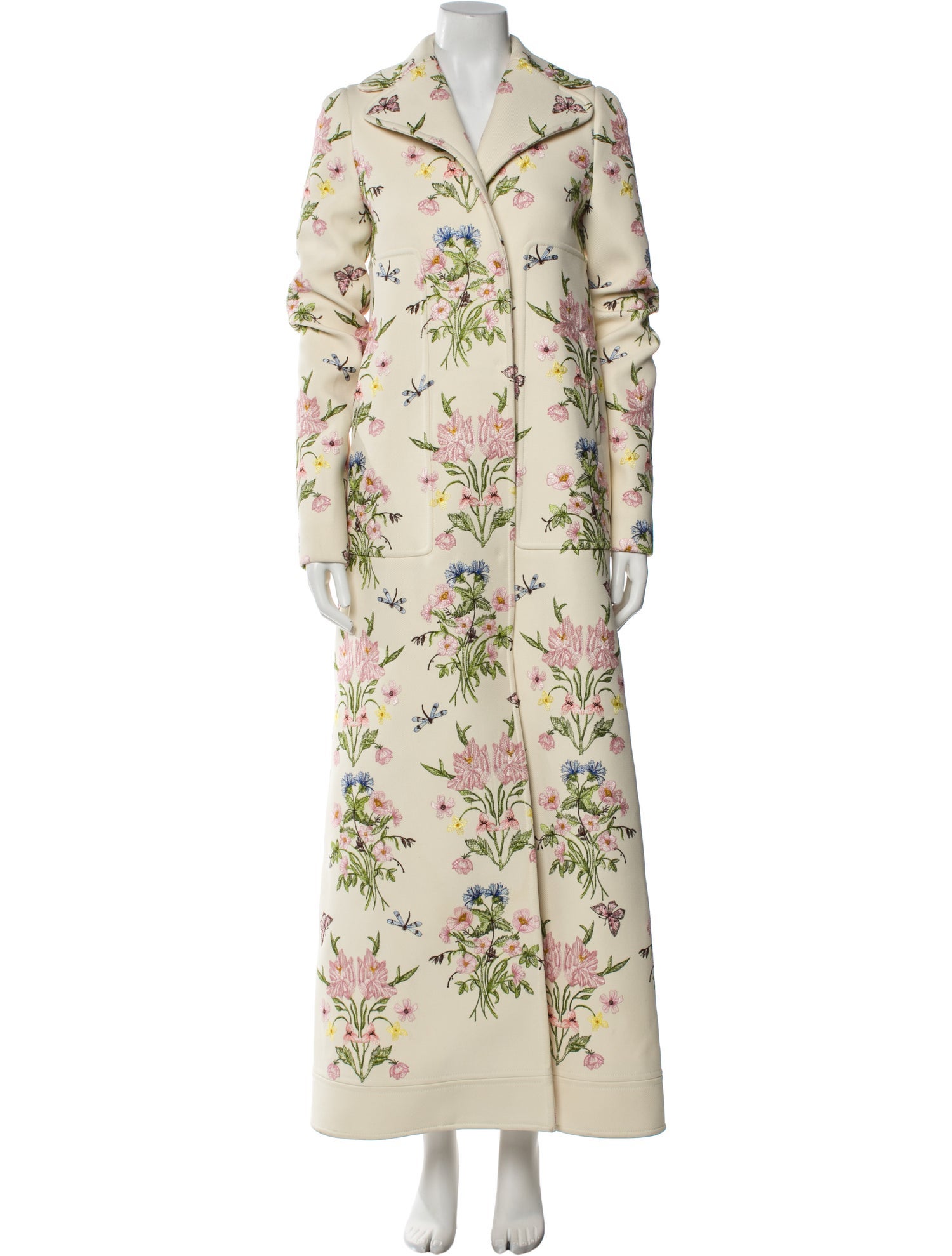 Giambattista Valli Floral Print Coat
