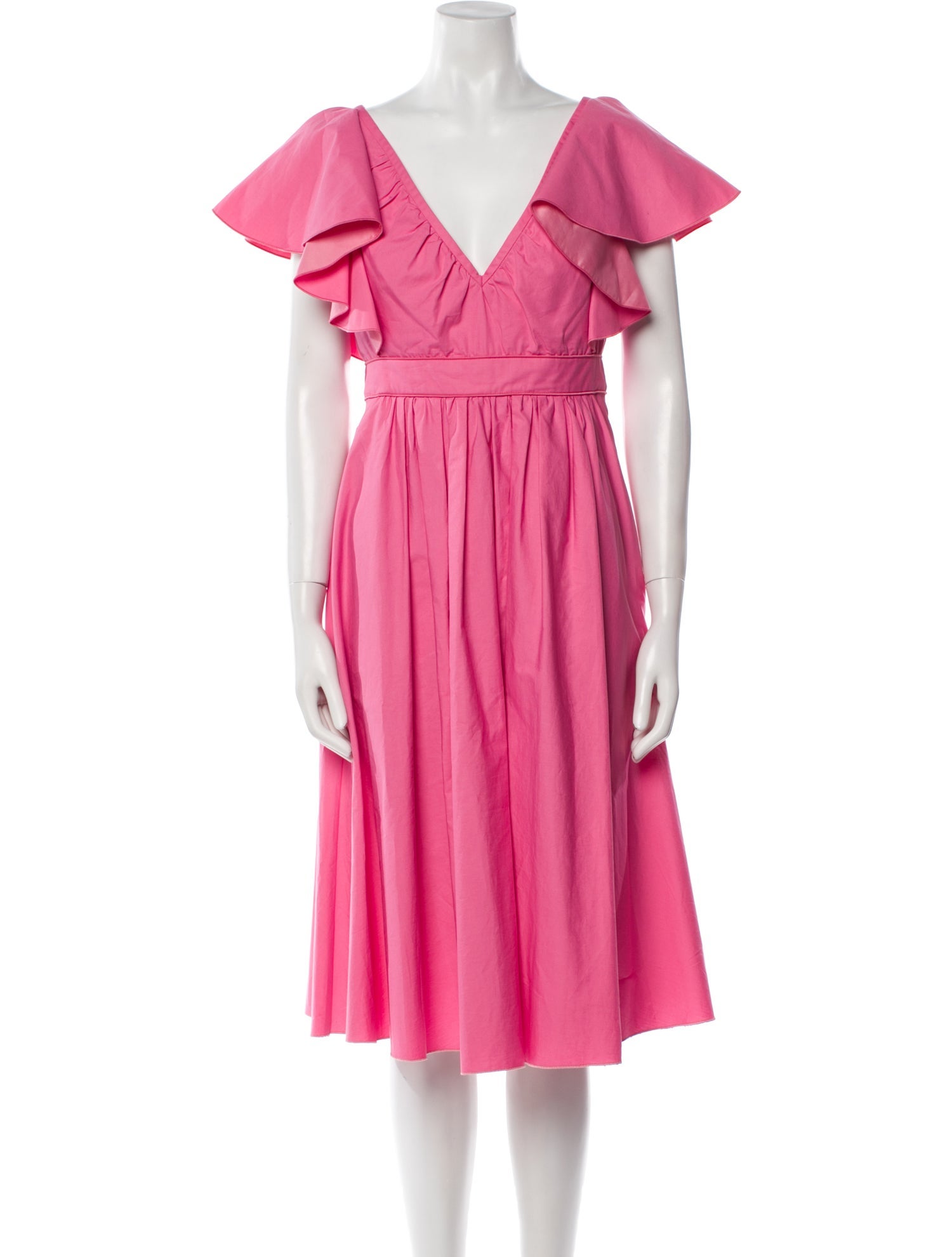 Giambattista Valli V-Neck Midi Length Dress