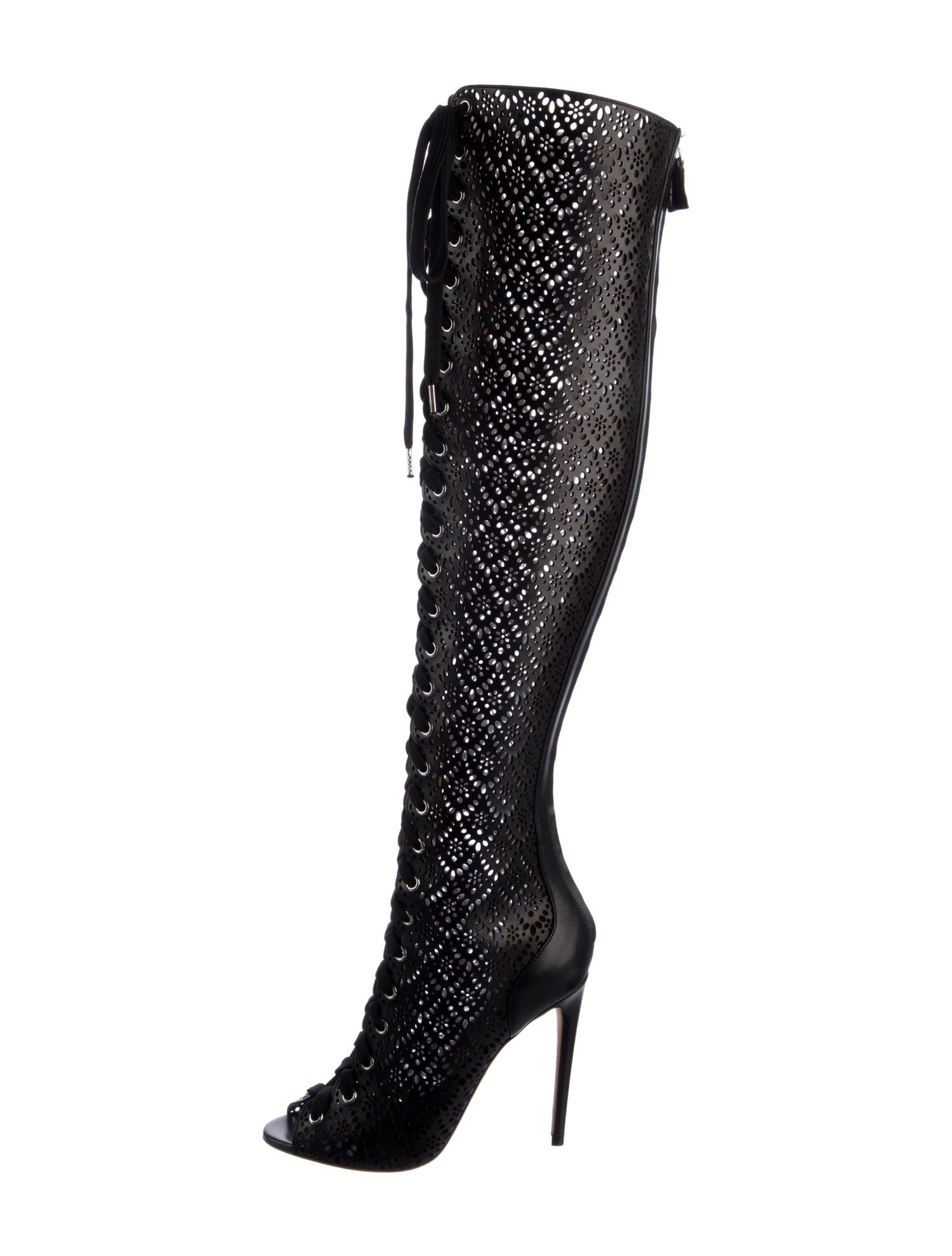 Giambattista Valli Leather Lace-Up Boots