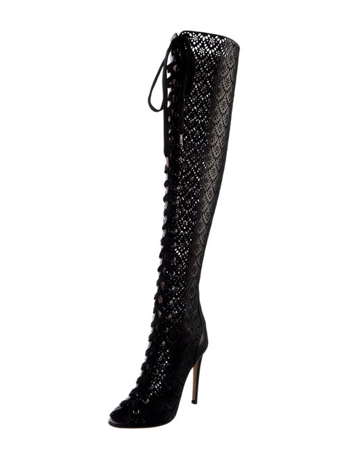 Giambattista Valli Leather Lace-Up Boots