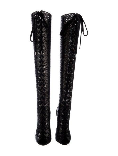 Giambattista Valli Leather Lace-Up Boots