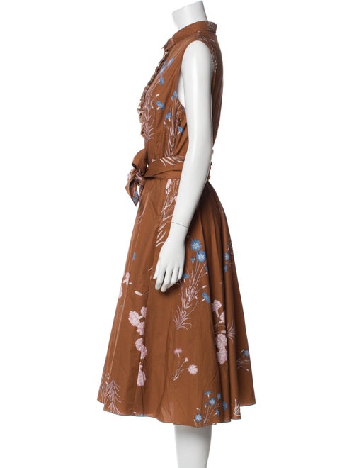 Giambattista Valli Floral Print Midi Length Dress