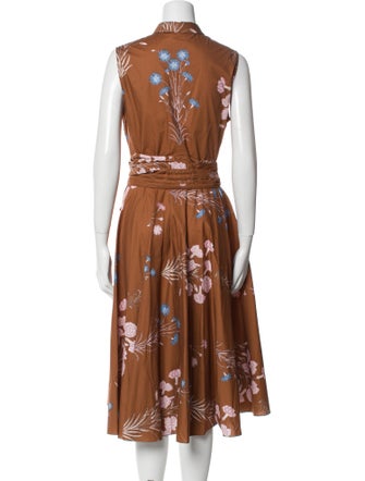 Giambattista Valli Floral Print Midi Length Dress