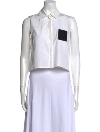 Giambattista Valli Sleeveless Crop Top