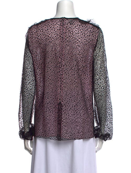 Giambattista Valli Printed Crew Neck Blouse