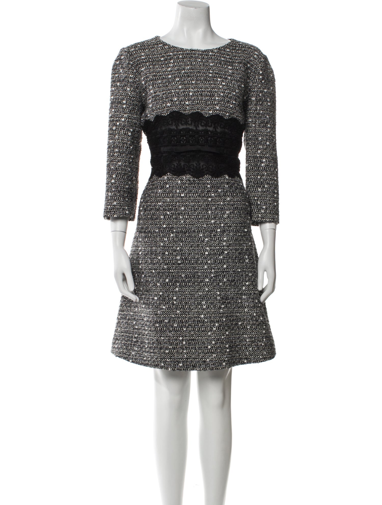 Giambattista Valli Virgin Wool Mini Dress