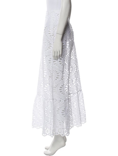 Giambattista Valli Lace Pattern Midi Length Skirt