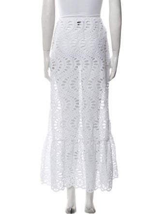 Giambattista Valli Lace Pattern Midi Length Skirt