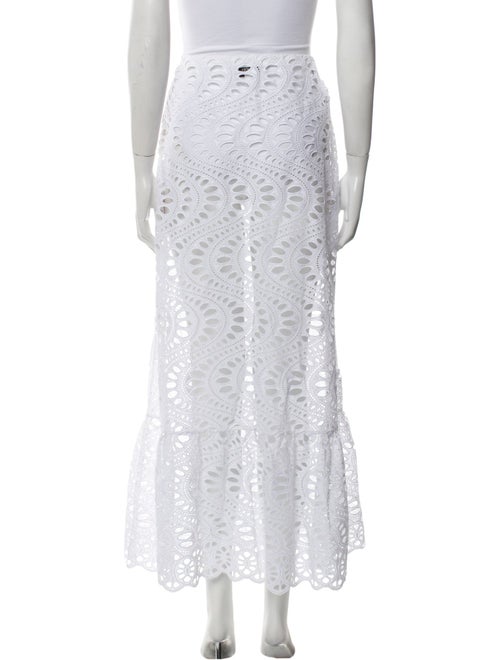 Giambattista Valli Lace Pattern Midi Length Skirt