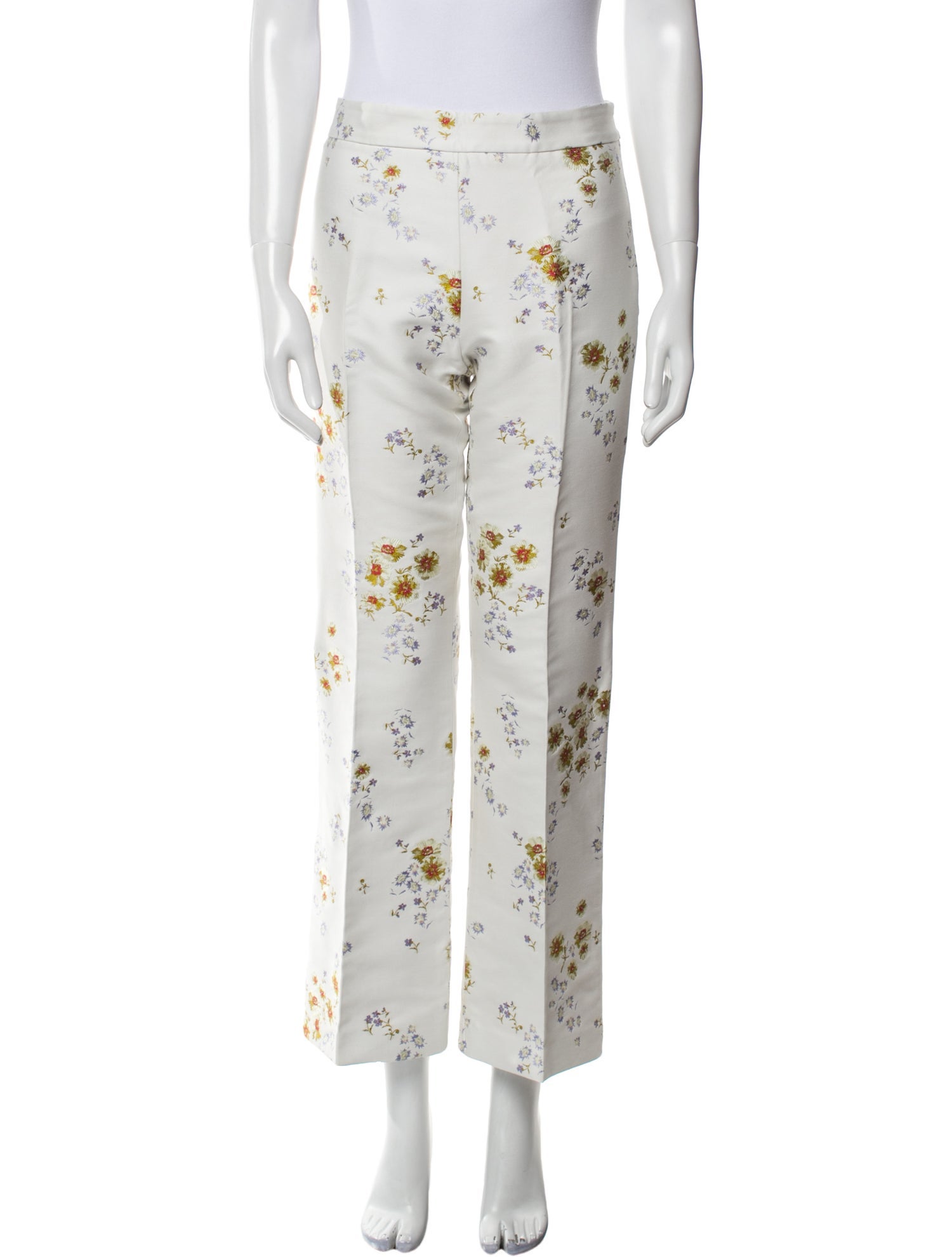 Giambattista Valli Floral Print Wide Leg Pants