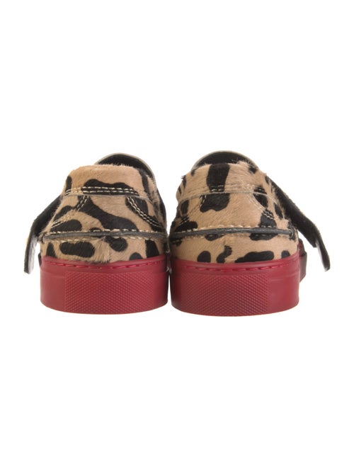 Giambattista Valli Ponyhair Animal Print Loafers