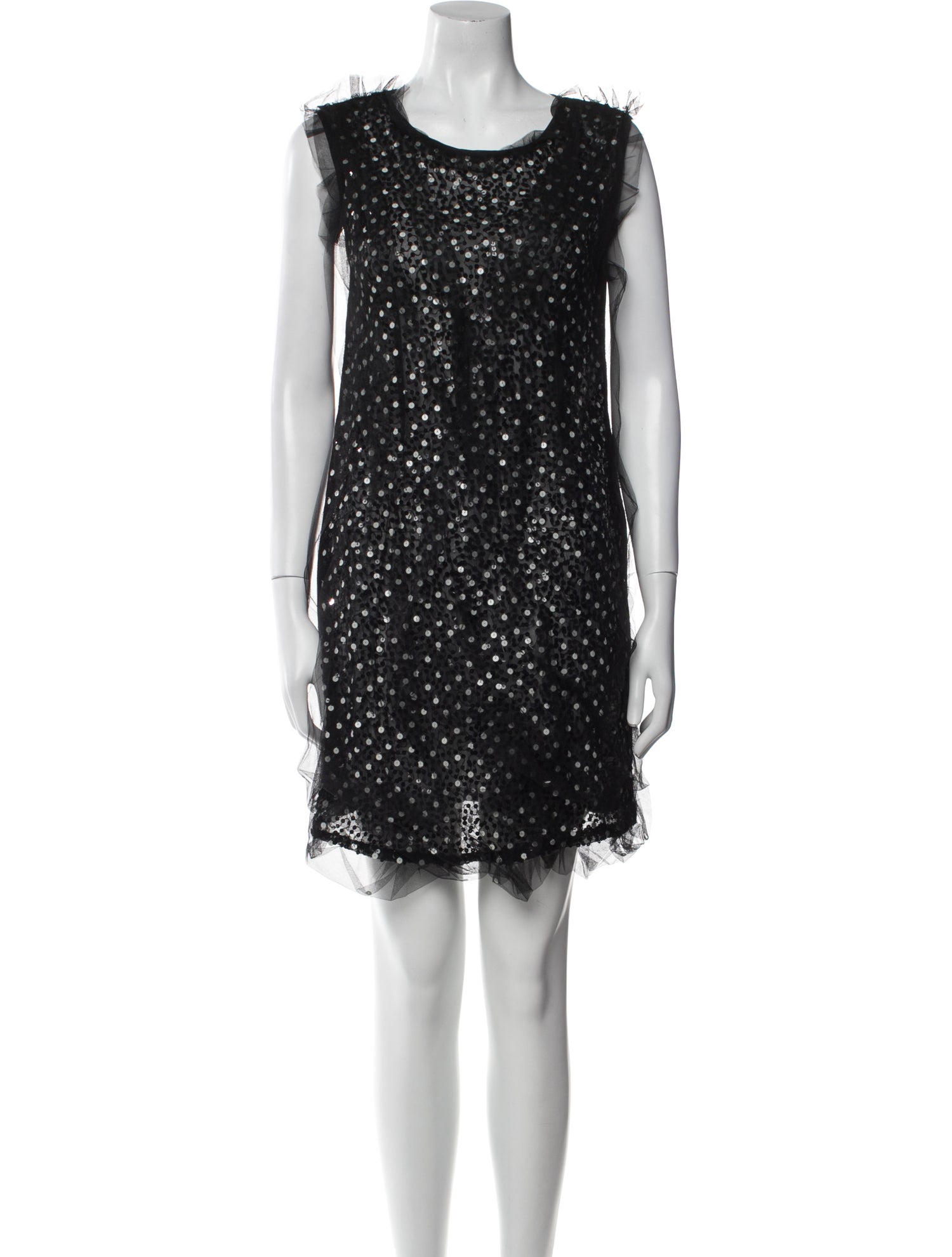 Giambattista Valli Scoop Neck Mini Dress