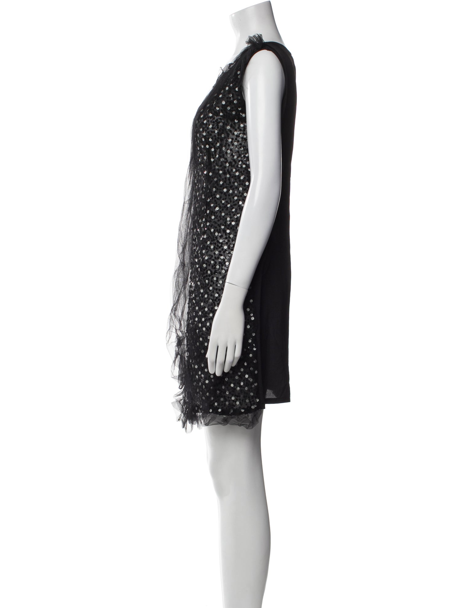 Giambattista Valli Scoop Neck Mini Dress