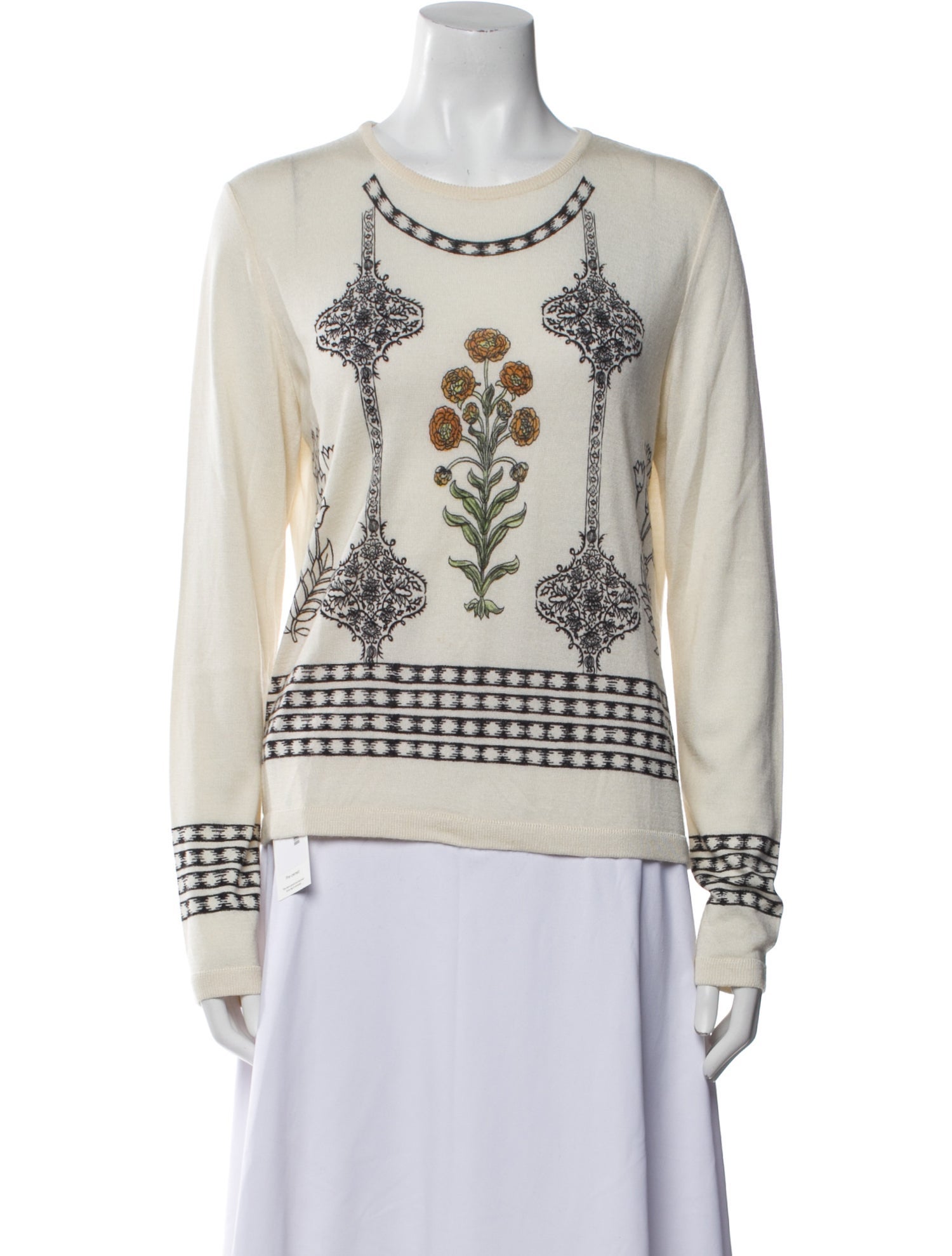 Giambattista Valli Cashmere Printed Sweater