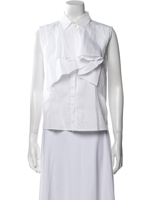 Giambattista Valli Sleeveless Button-Up Top